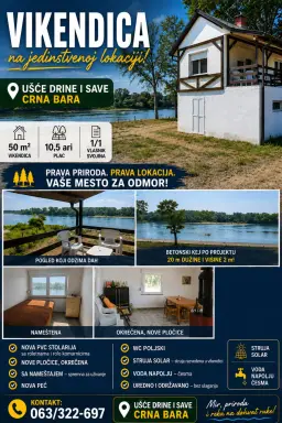 Vikendica 50 m² + plac 1050 m², Crna Bara, Bogatić, fotografija 2